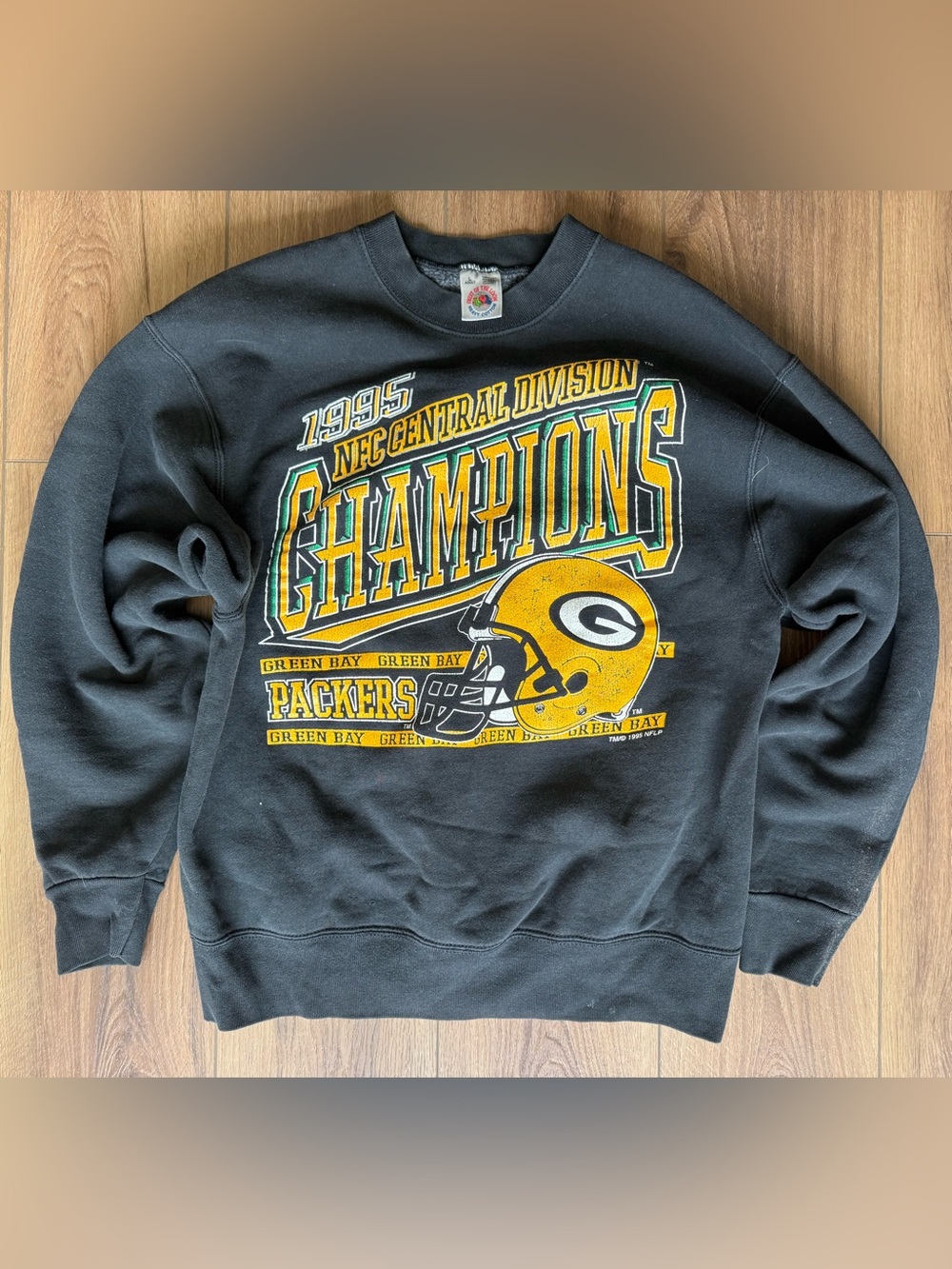 Vintage Green Bay Packers Crewneck Sweatshirt 1995 NFC CENTRAL Champions Large